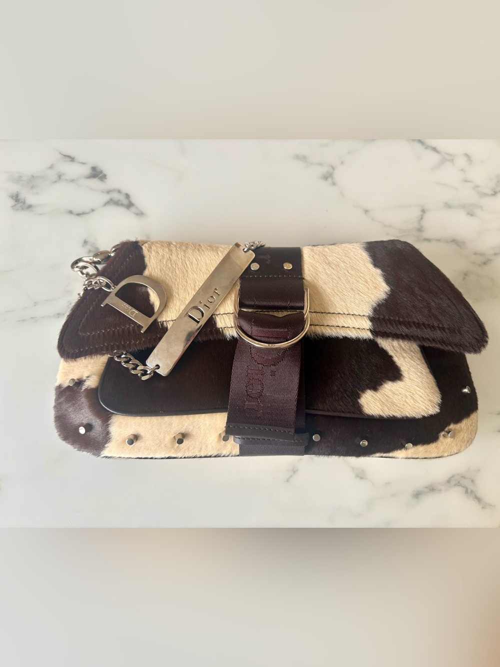 Rare Christian Dior Fur Shoulder Bag Vintage Luxury Collector Bag - Picture 7 of 11
